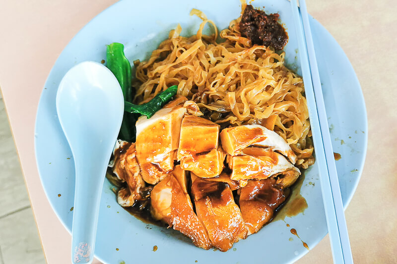 Xiang Jiang Soya Sauce Chicken - Dry Meepok Soya Sauce Chicken Noodle