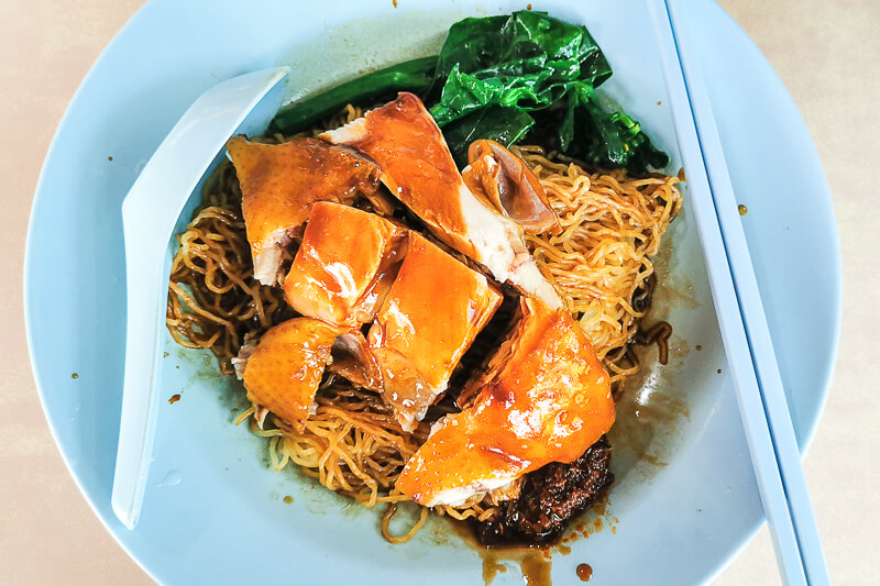 Xiang Jiang Soya Sauce Chicken - Dry Thin Noodle Soya Sauce Chicken Noodle