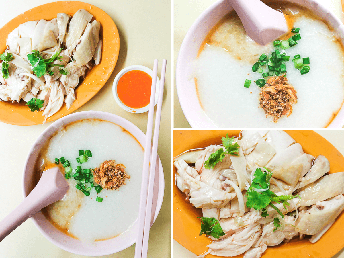 Wah Yuen Porridge and Chicken Rice at Telok Blangah Food Centre